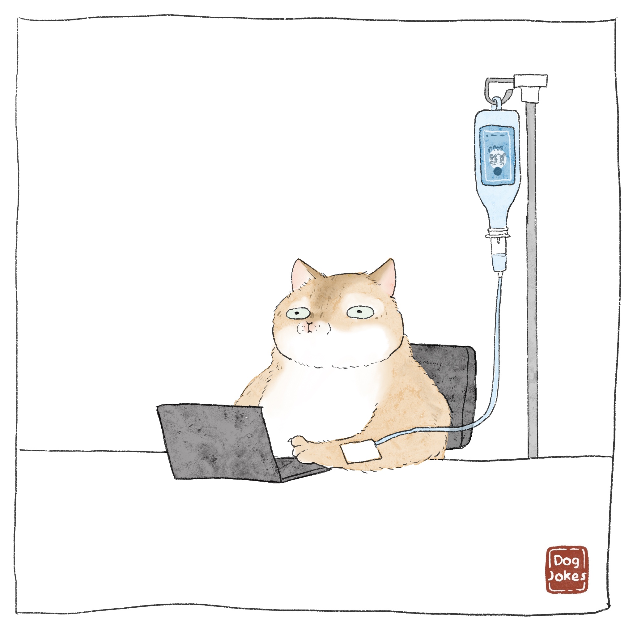 Customer commission — cat with soju, Source of Life by Dog Jokes Comic